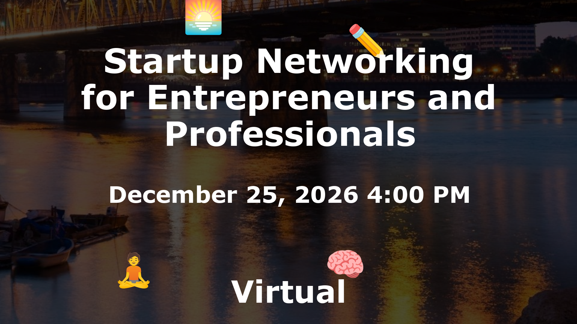 Startup Networking for Entrepreneurs and Professionals event image